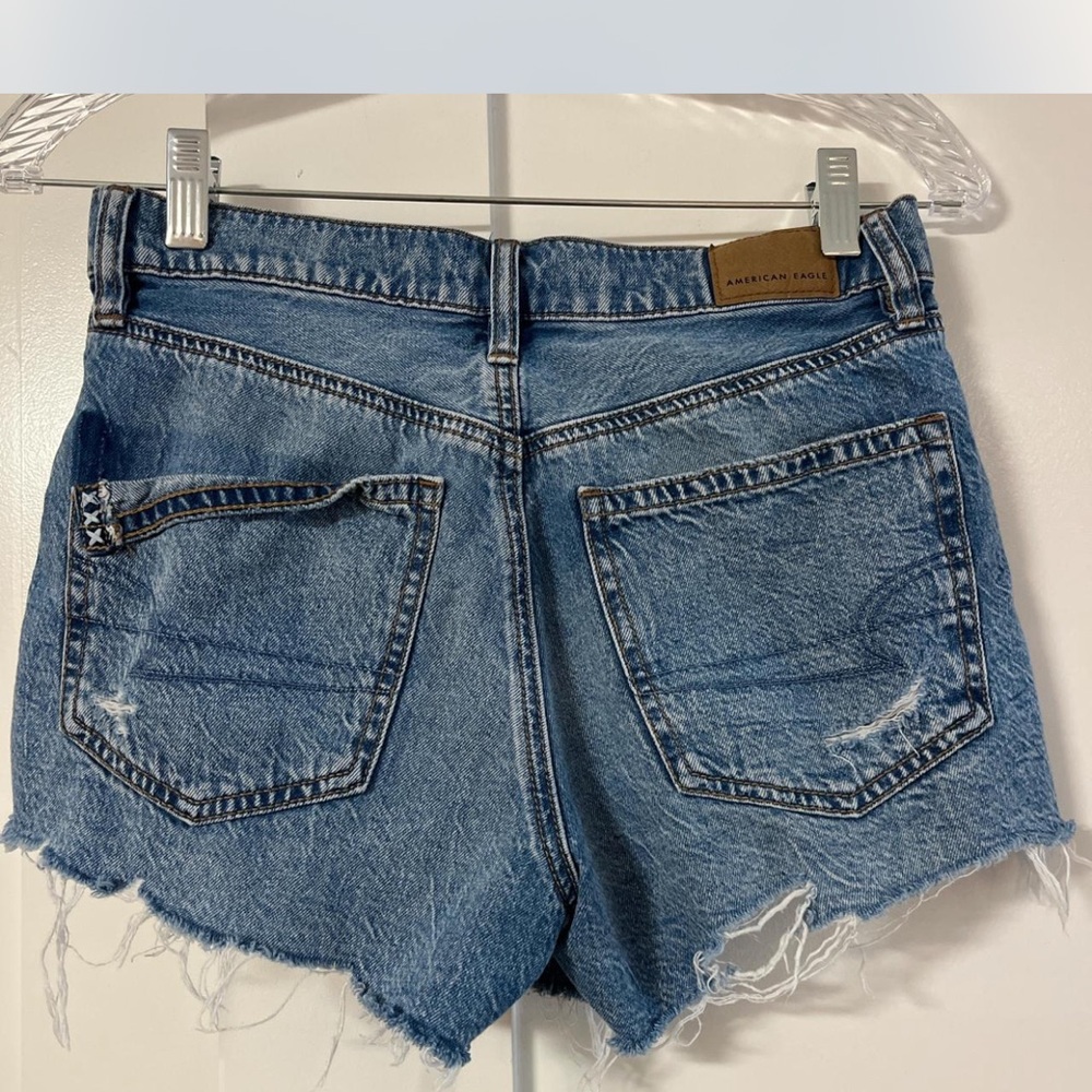 American Eagle Outfitters Medium Blue Denim Cutoff Shorts